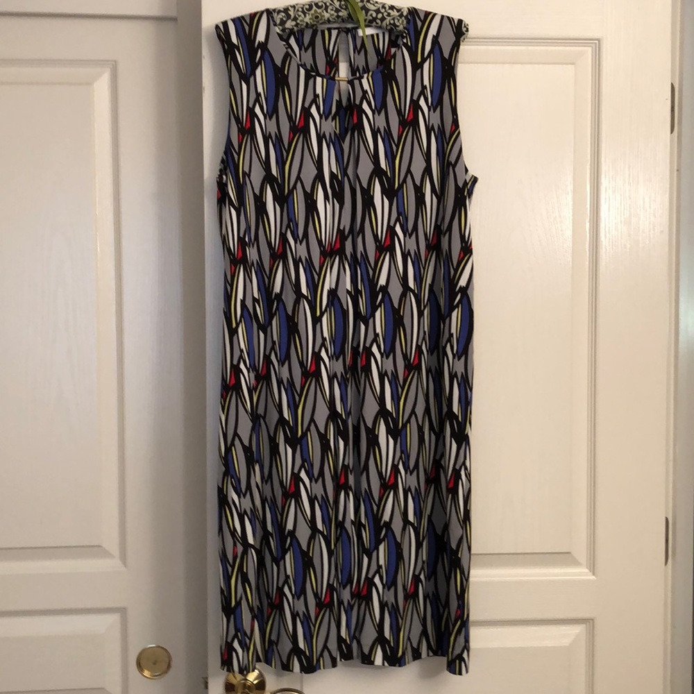 Hugo Boss Multicolor Abstract Midi Dress